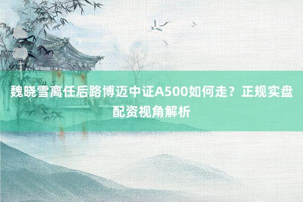 魏晓雪离任后路博迈中证A500如何走？正规实盘配资视角解析