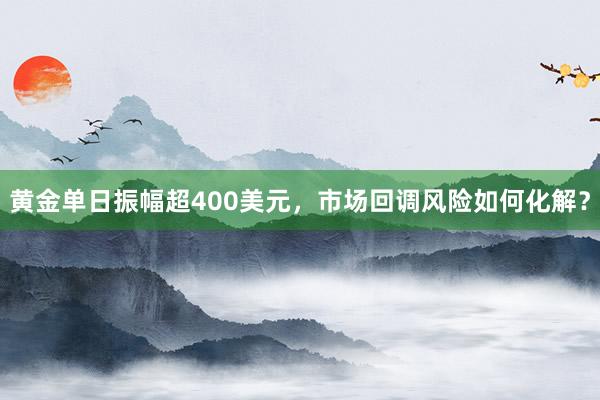 黄金单日振幅超400美元，市场回调风险如何化解？