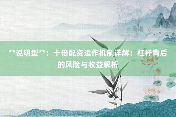 **说明型**：十倍配资运作机制详解：杠杆背后的风险与收益解析