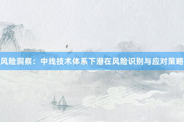 风险洞察：中线技术体系下潜在风险识别与应对策略