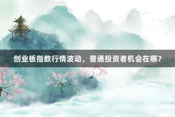 创业板指数行情波动，普通投资者机会在哪？