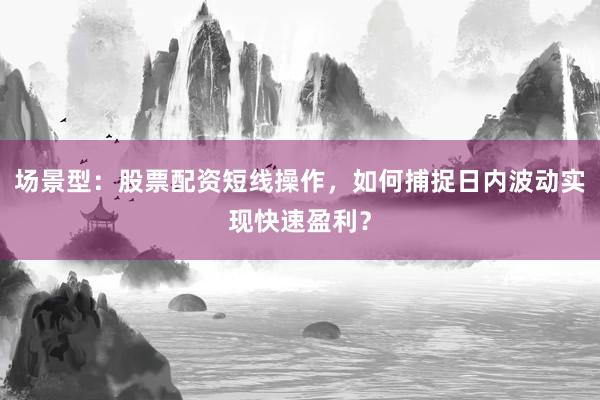 场景型：股票配资短线操作，如何捕捉日内波动实现快速盈利？